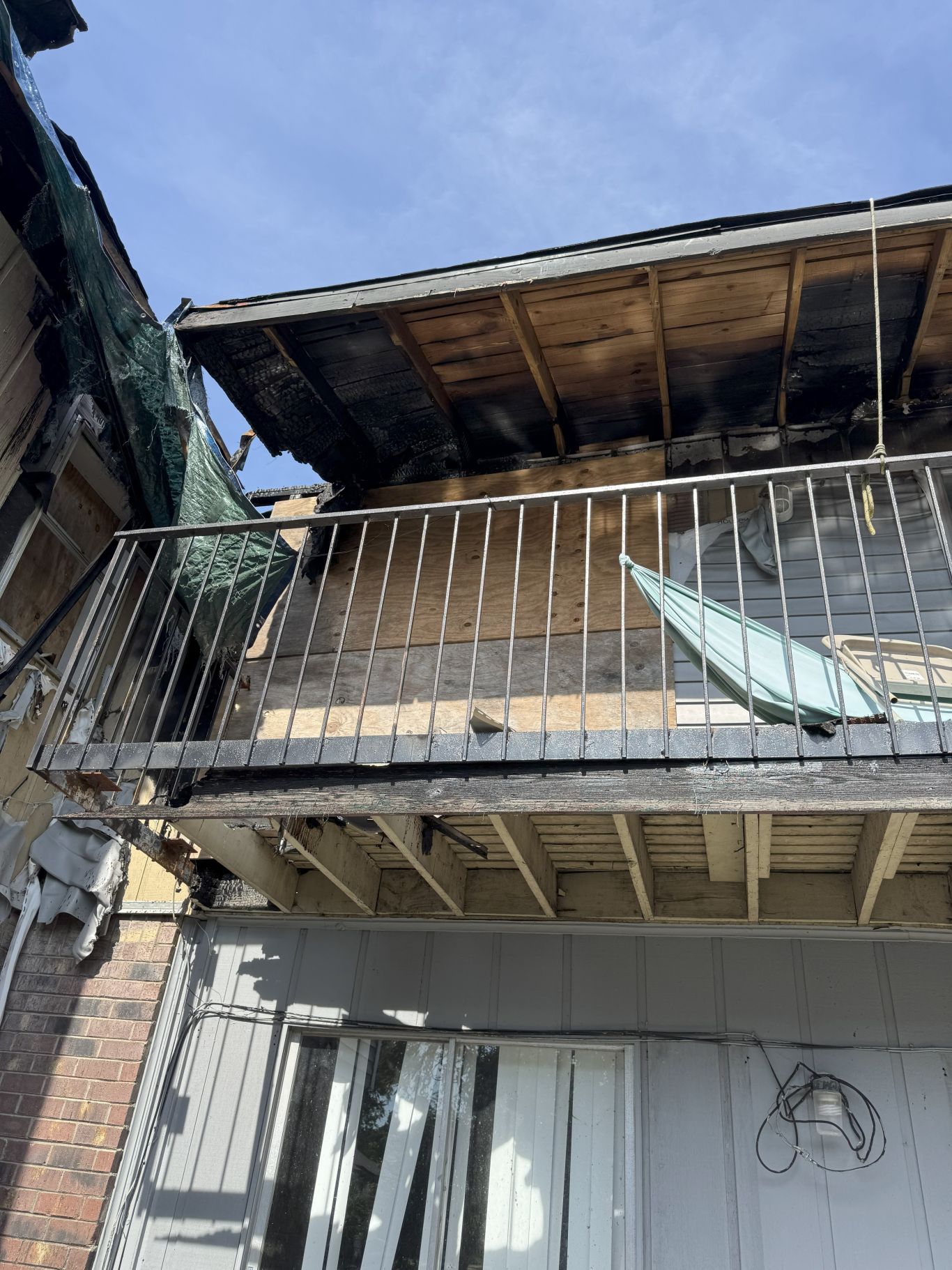 Exterior Balcany Roof Siding Damage