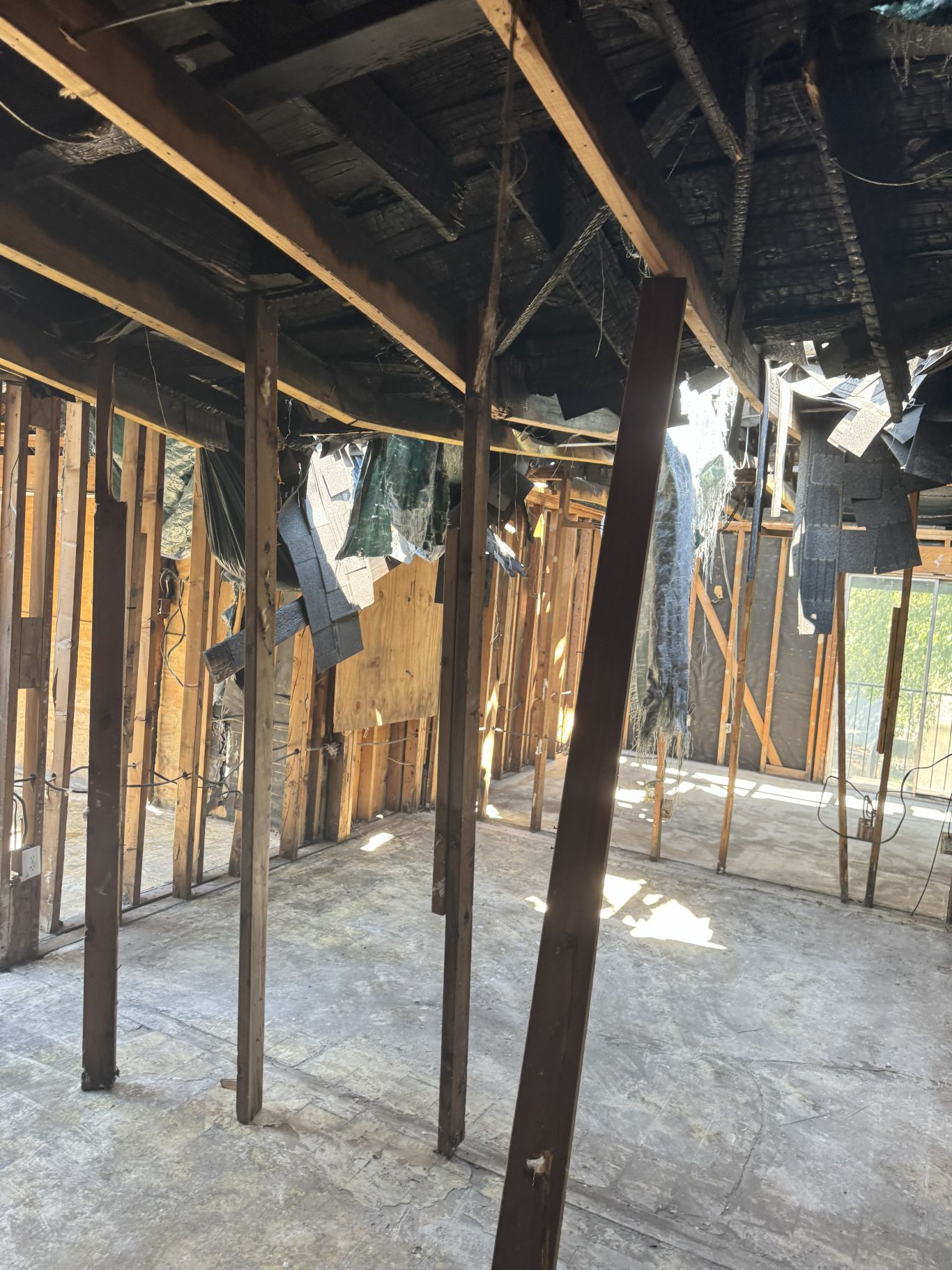 Interior Roof and unit Damage