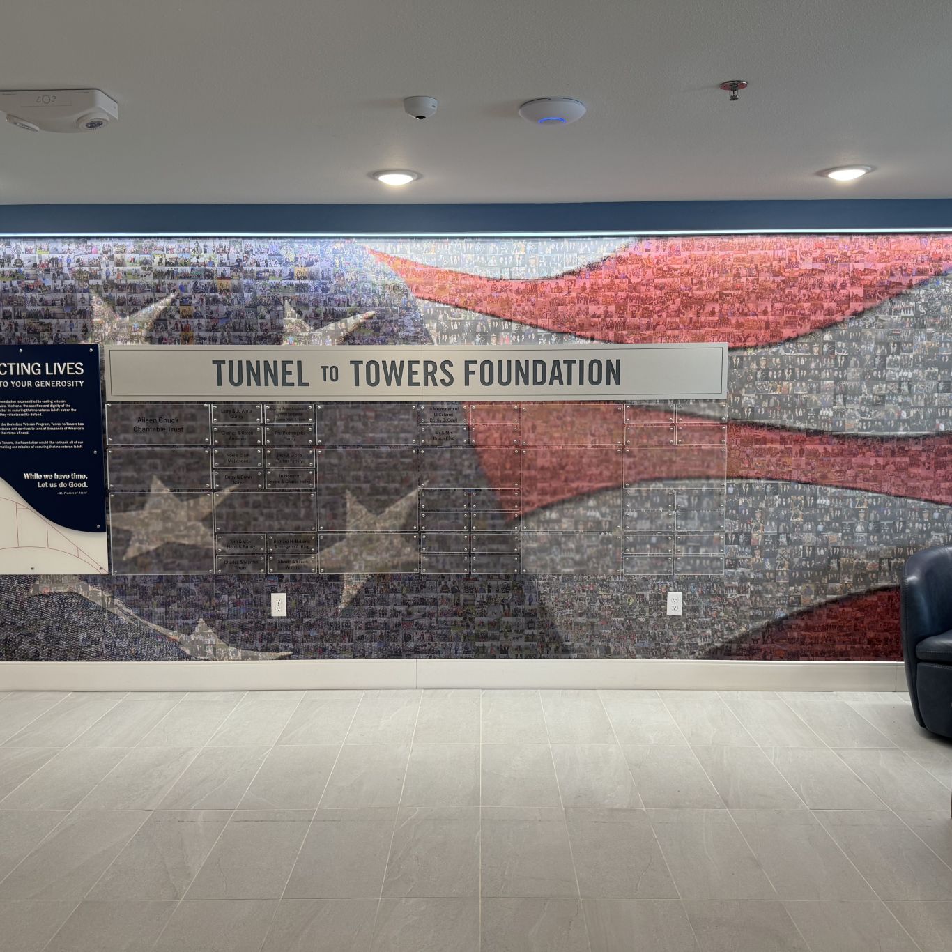 Flag Mural Wall Lobby